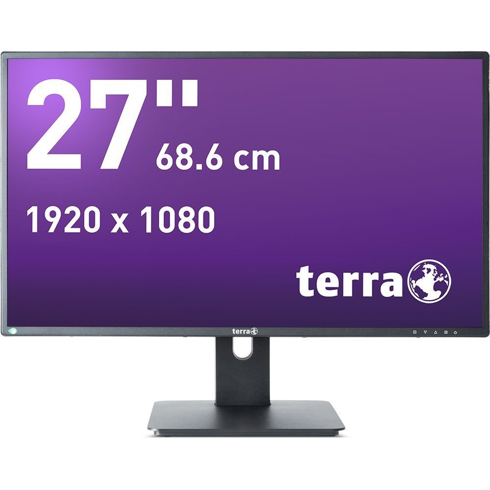 TERRA LCD/LED 2756W PV V3 schwarz GREENLINE PLUS, 68,6 cm (27"), 1920 x 1080 Pixel, Full HD, LED, 5 ms, Schwarz