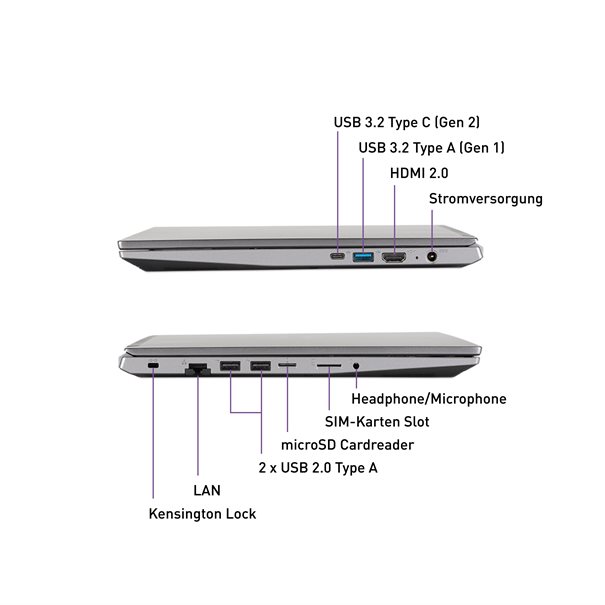 Zweites Bild vonTERRA MOBILE 1500P R5-7430U W11 - Notebook - 4,3 GHz