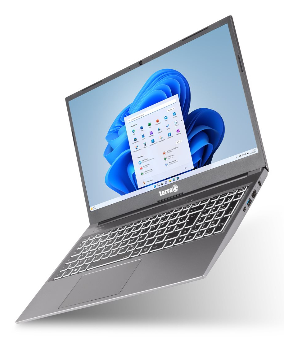 TERRA MOBILE 1517R i5-1334U W11 NPO, Intel® Core™ i3, 39,6 cm (15.6"), 1920 x 1080 Pixel, 8 GB, 500 GB, Windows 11 Home