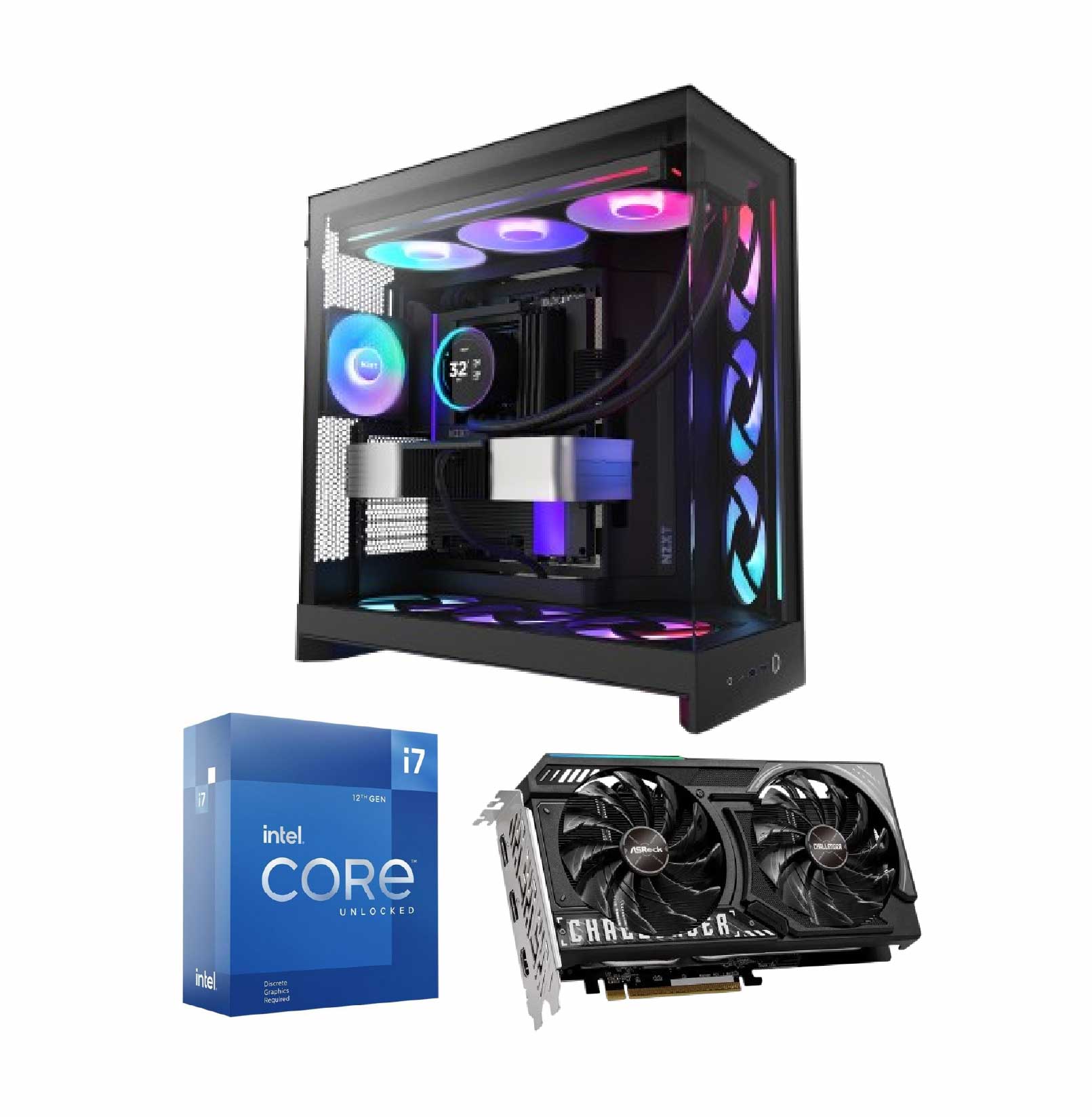 Zweites Bild vonIntel Elite Gaming PC mit Core Ultra 9 285 & RTX 5080 – 64GB RAM, 4TB SSD, Windows 11